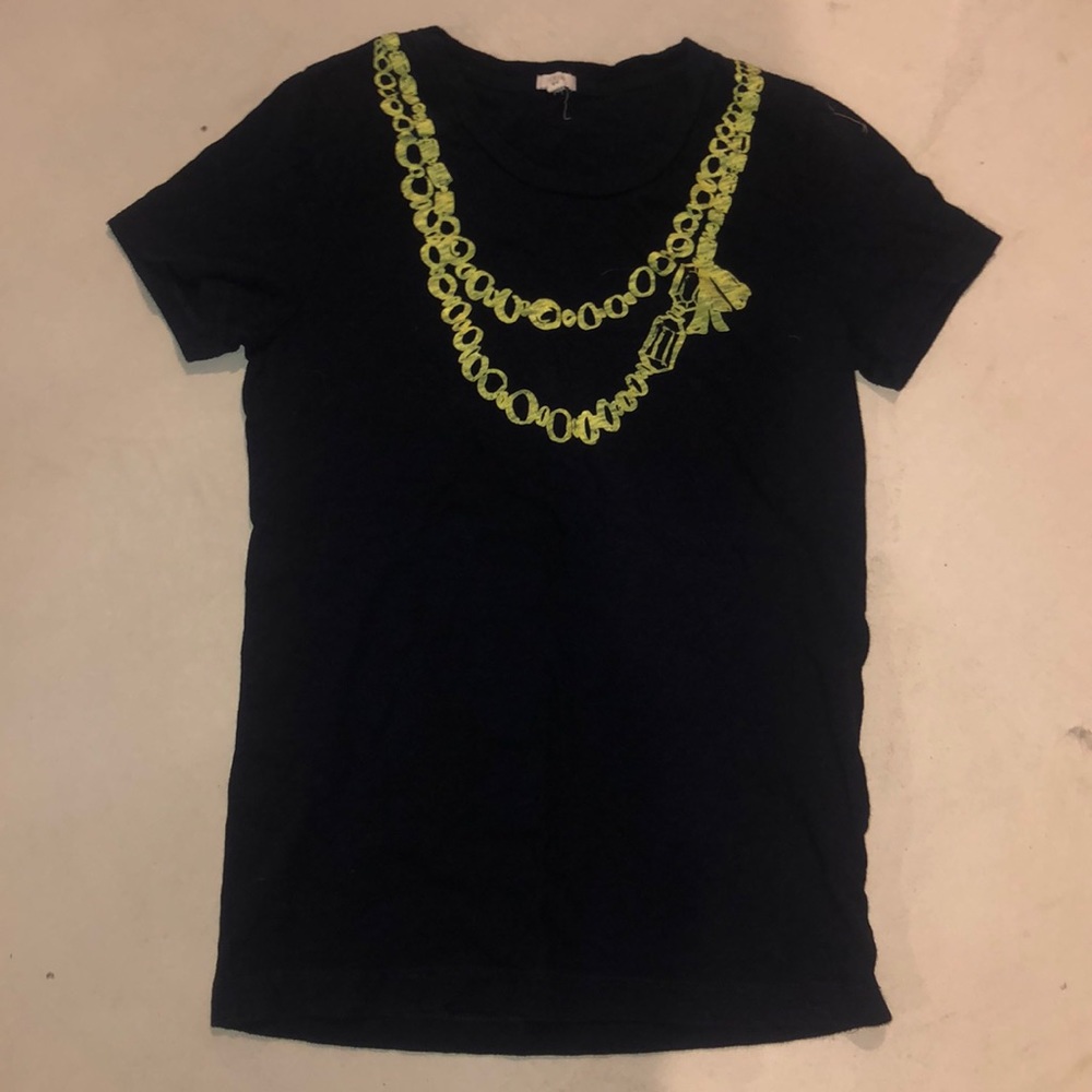 J Crew Yellow Necklace T-shirt